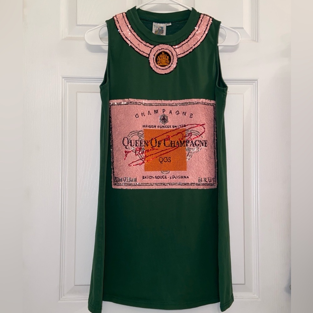 Queen of Sparkles Champagne Dress